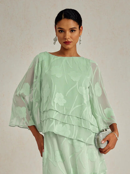 Chiffon Floral Layered Blouse