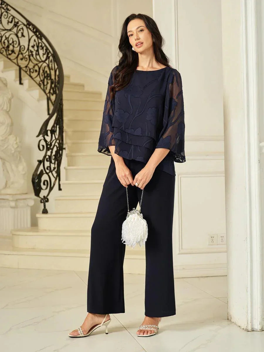 Chiffon Floral Layered Blouse