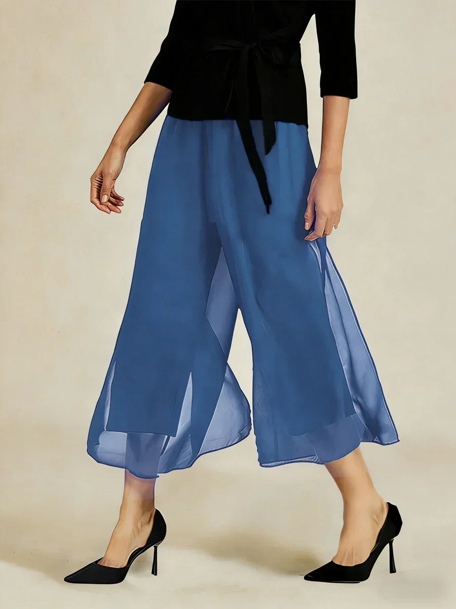 Cropped Wide Leg Pants