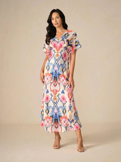 Satin Boho Maxi Dress