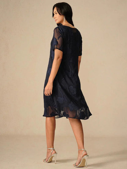 Floral Sheer Chiffon Dress
