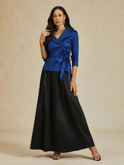 Shiny Taffeta Full Skirt with Flowing Volume