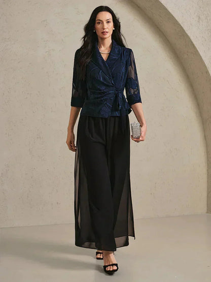 Elegant Floral Chiffon Blouse