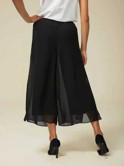 Cropped Wide Leg Pants