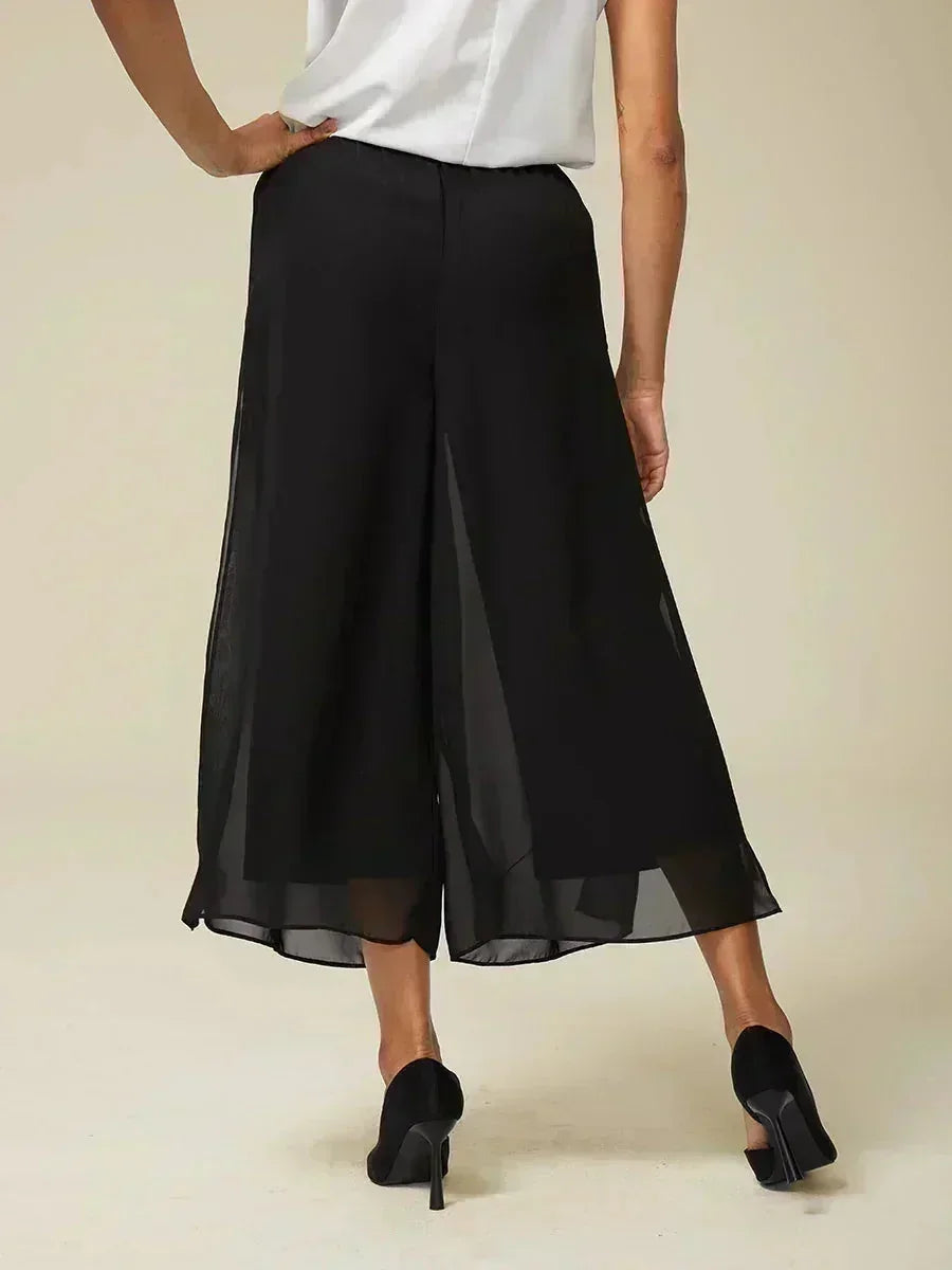Cropped Wide Leg Pants