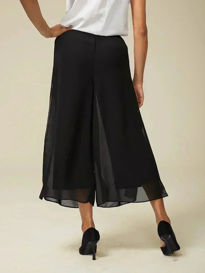 Cropped Wide Leg Pants