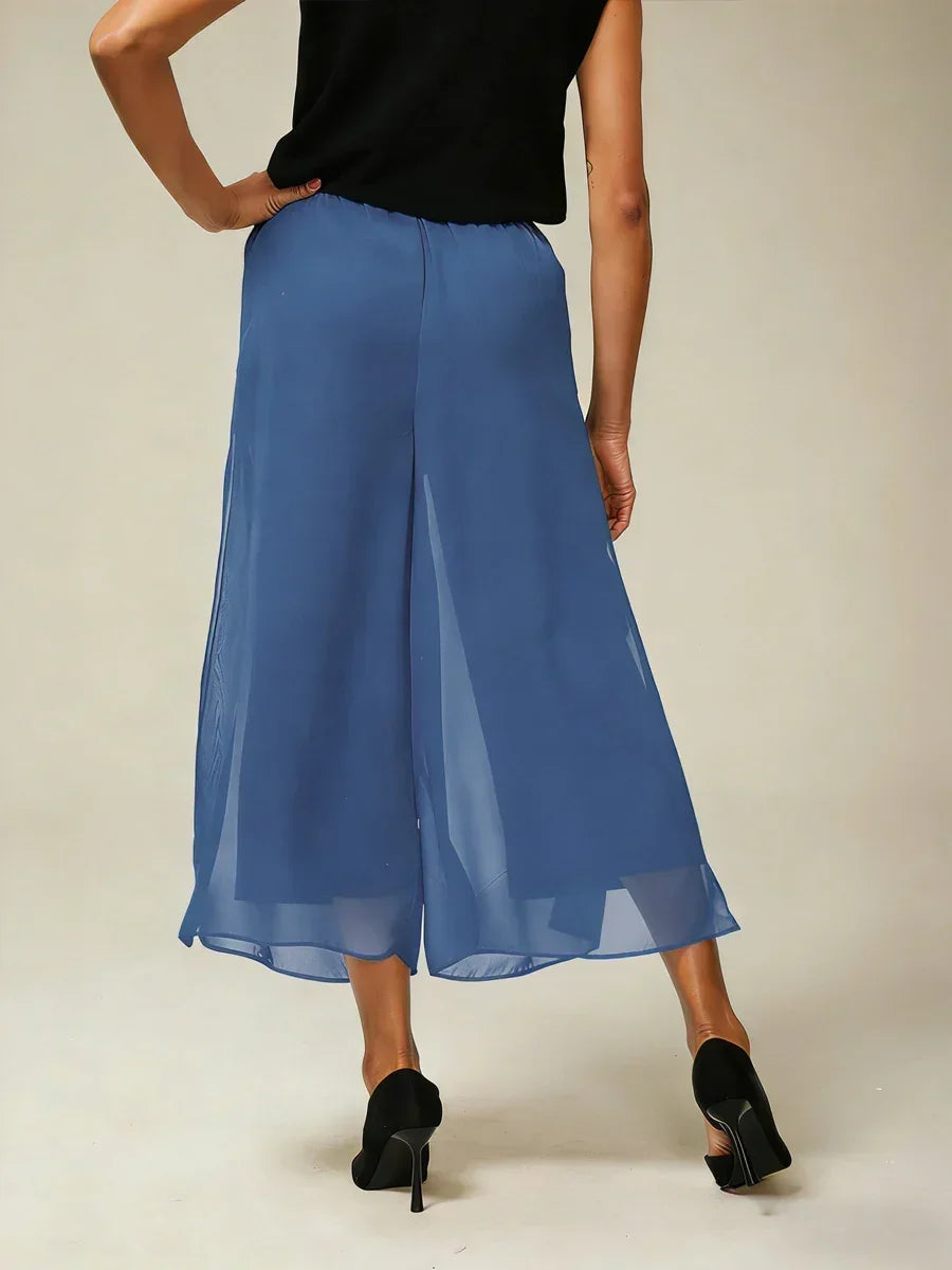 Cropped Wide Leg Pants