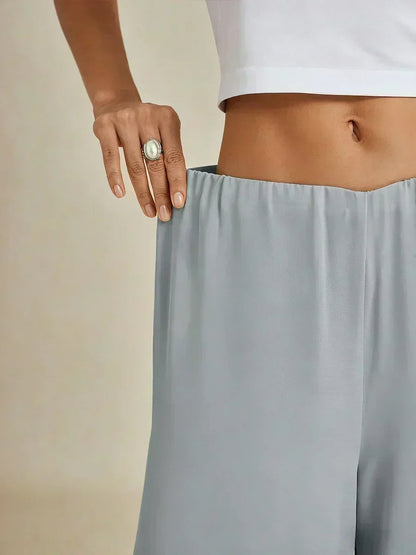 Cropped Wide Leg Pants