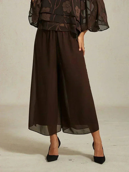 Cropped Wide Leg Pants