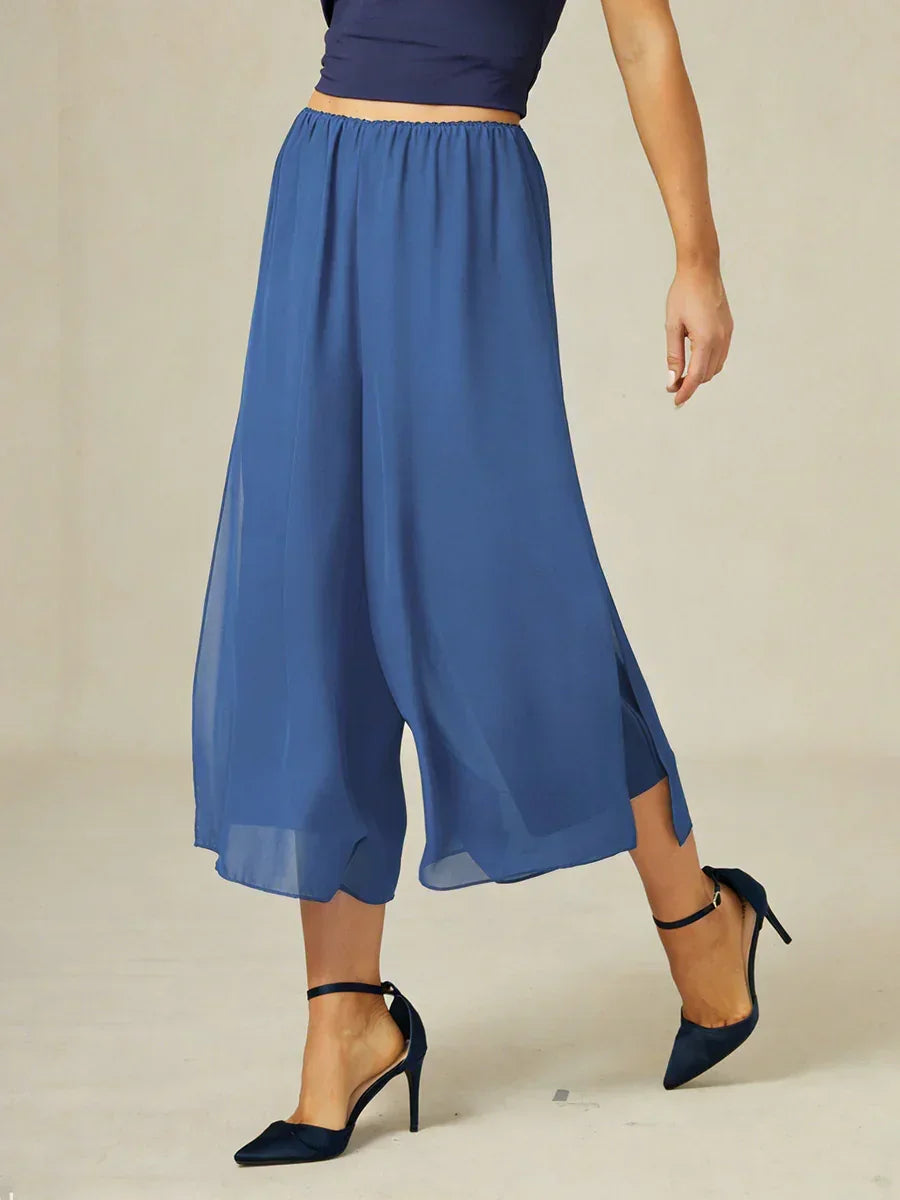 Cropped Wide Leg Pants