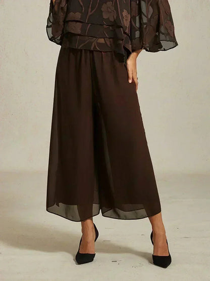 Cropped Wide Leg Pants