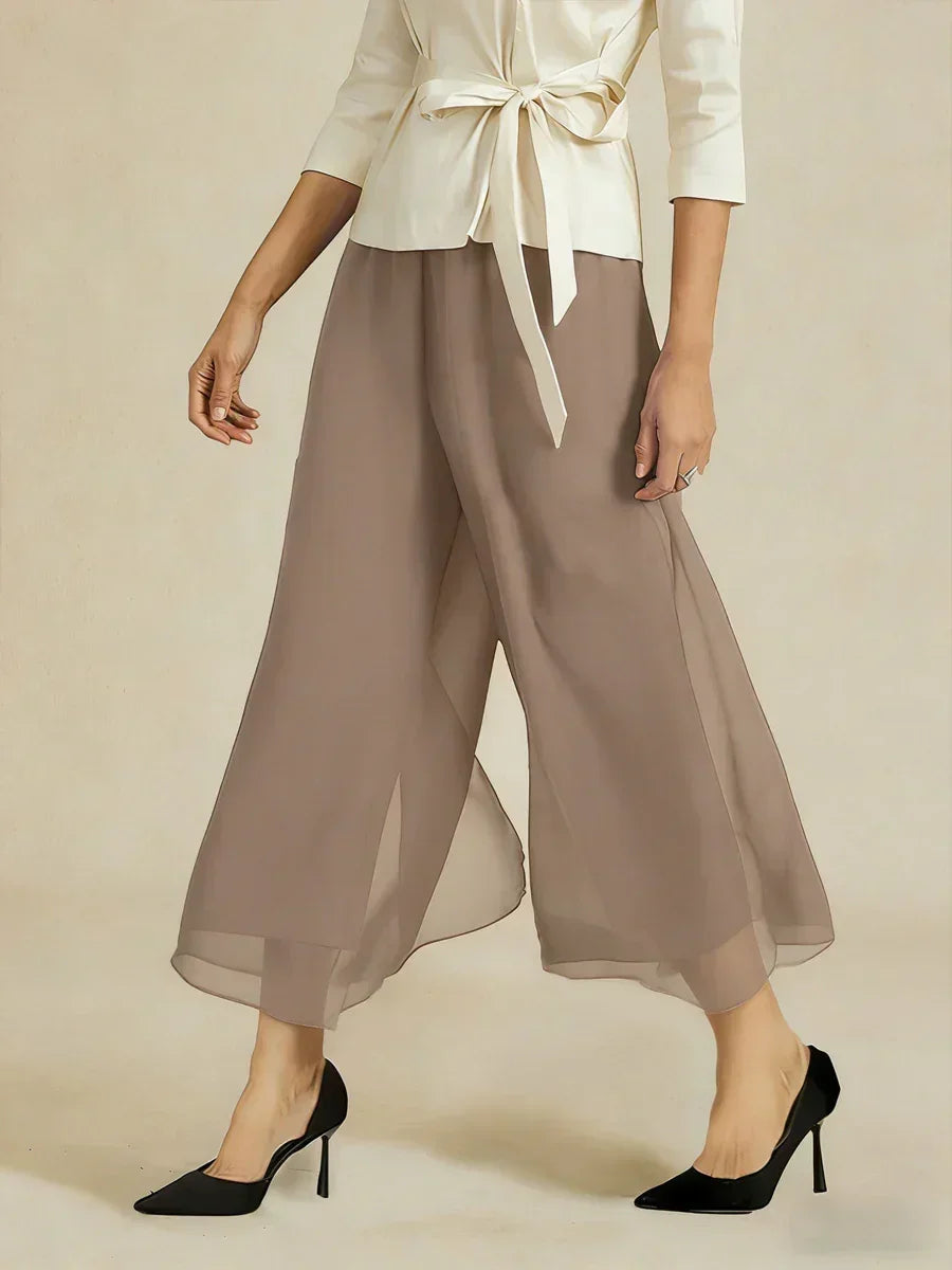 Cropped Wide Leg Pants