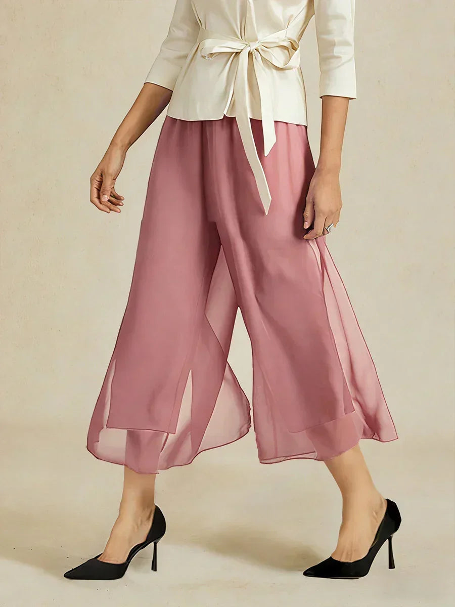 Cropped Wide Leg Pants