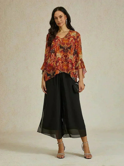 Cropped Wide Leg Pants