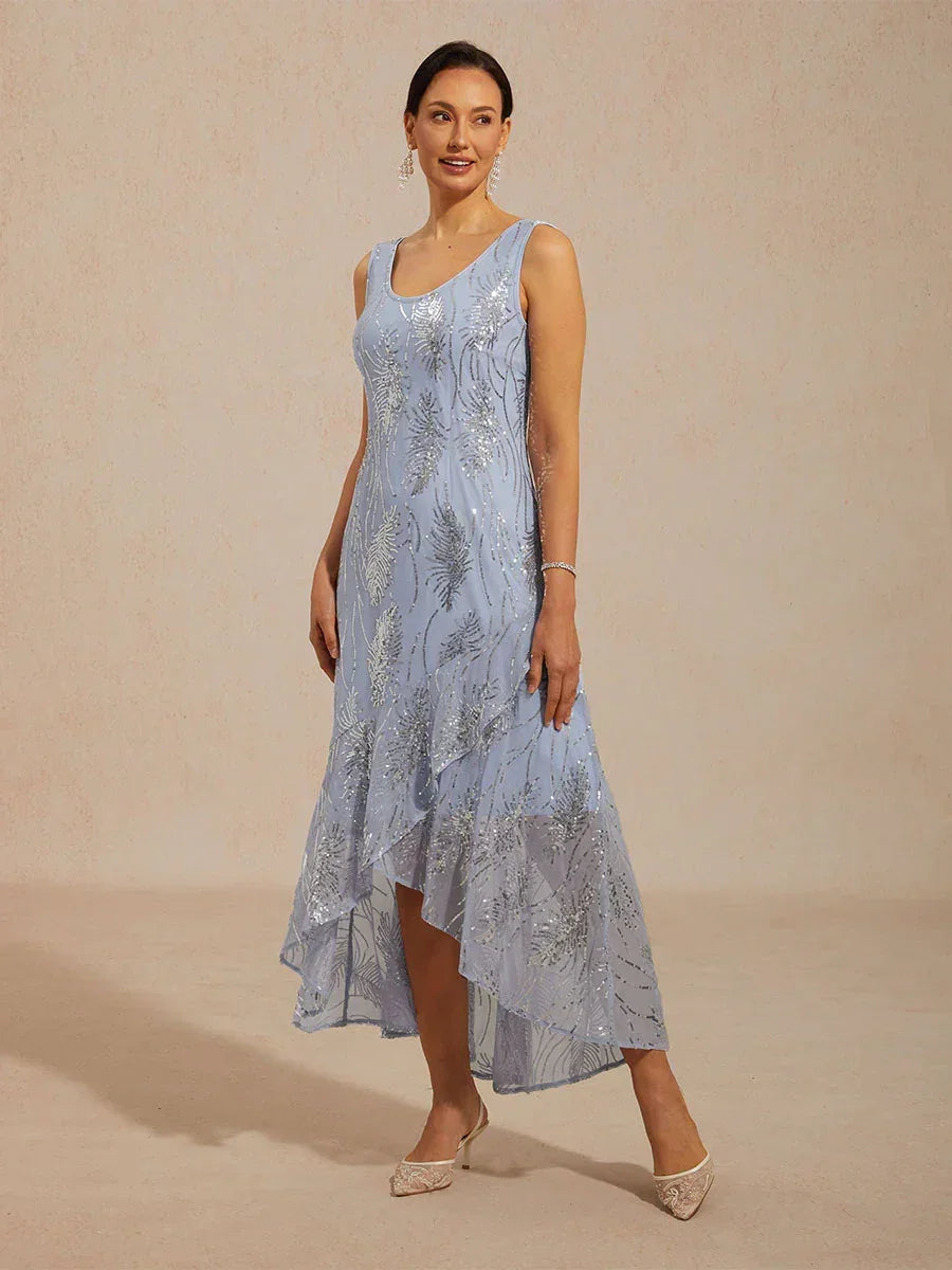 Sleeveless Sequin Maxi Dress