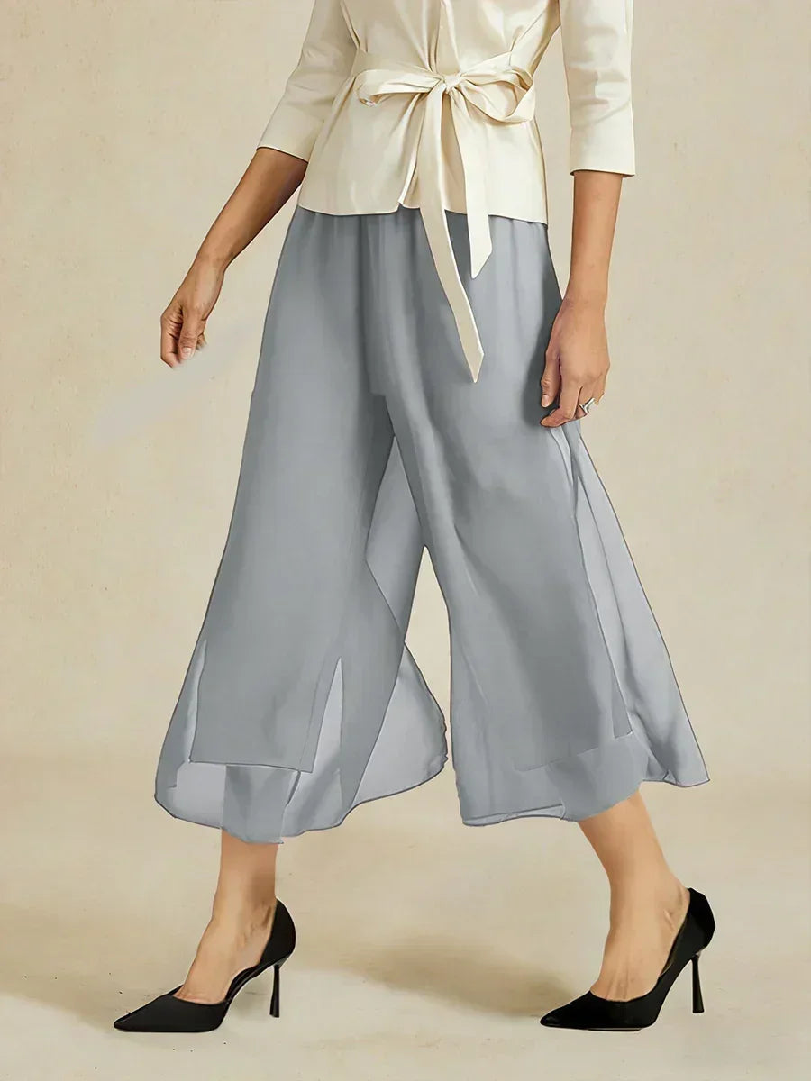 Cropped Wide Leg Pants