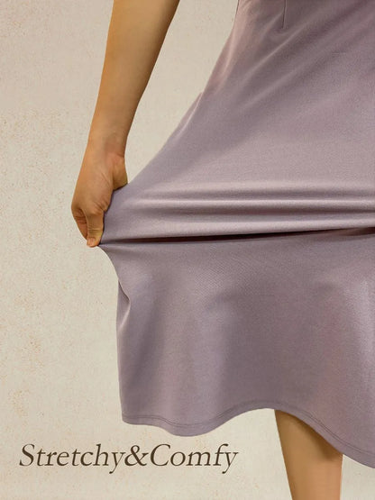 A-line Dress With Embroidered Lace Jacket