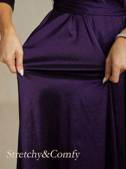 Taffeta High Low Dress