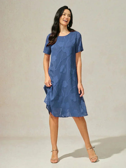 Floral Sheer Chiffon Dress