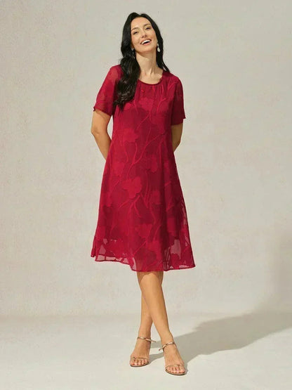 Floral Sheer Chiffon Dress