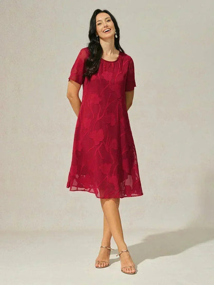 Floral Sheer Chiffon Dress