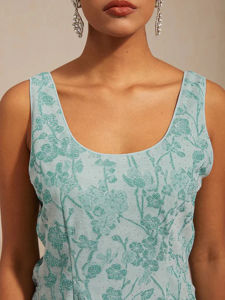 Floral Jacquard Twinset