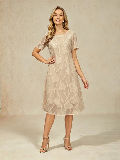 Floral Sheer Chiffon Dress