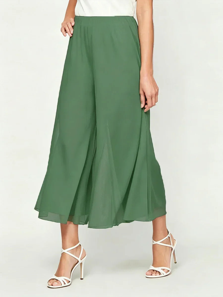 Cropped Wide Leg Pants