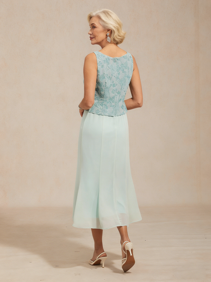 Knit Floral Embellished Jacket Dress