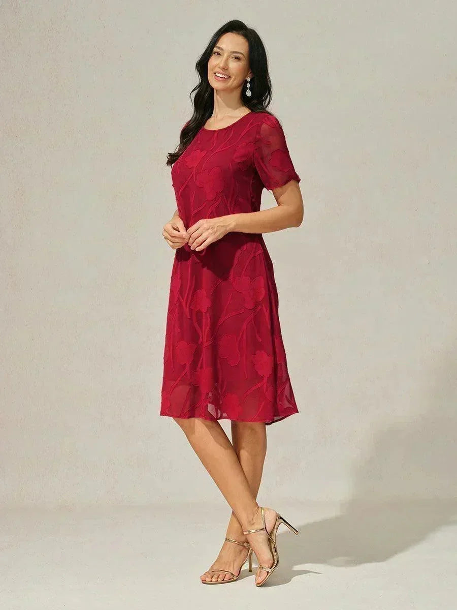 Floral Sheer Chiffon Dress