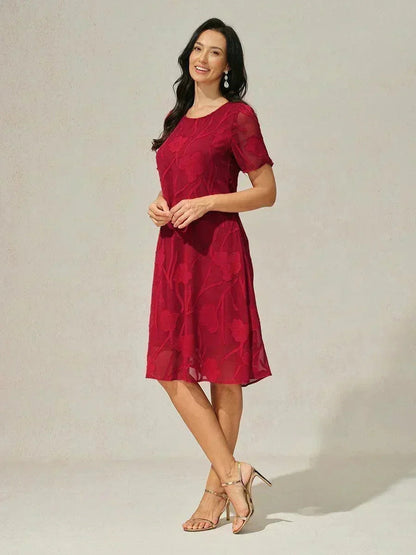 Floral Sheer Chiffon Dress