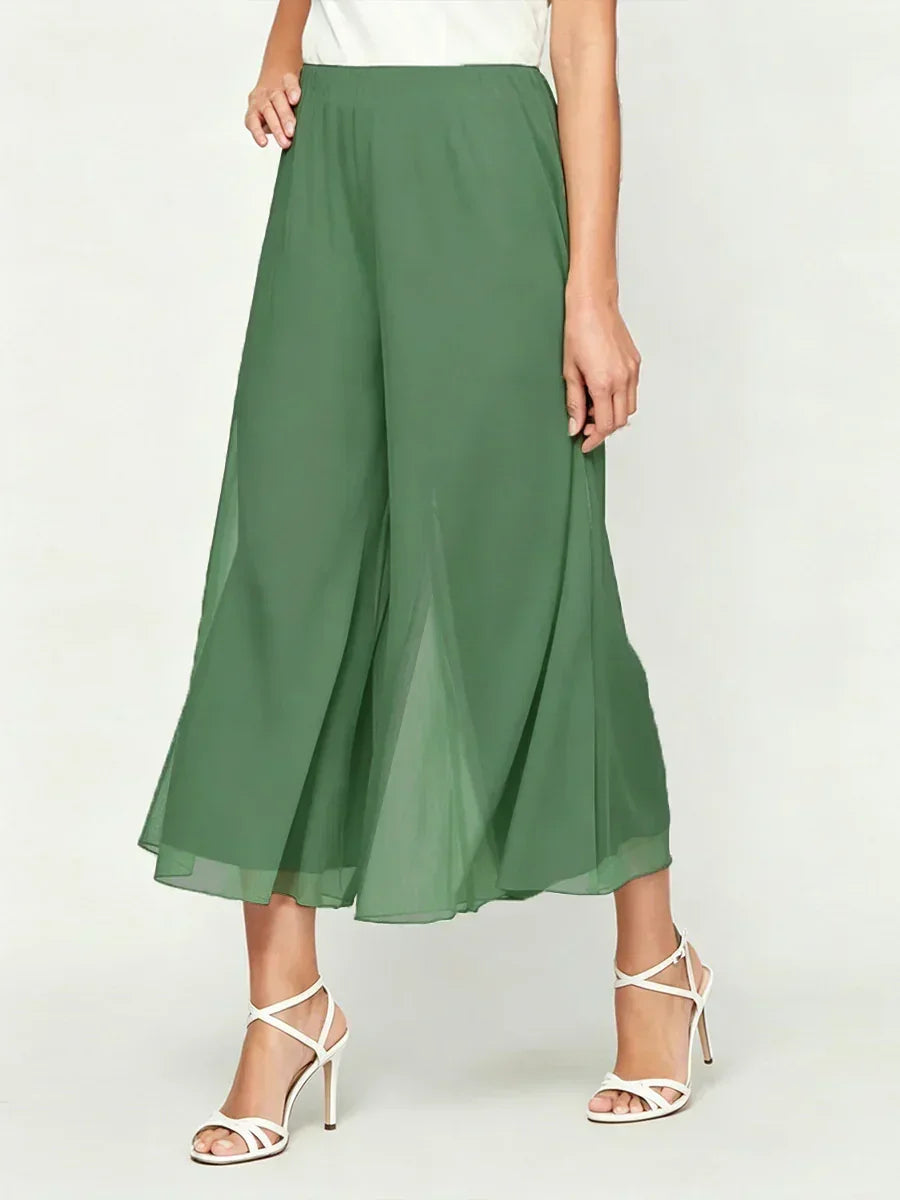 Cropped Wide Leg Pants