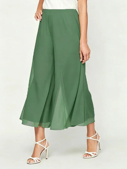 Cropped Wide Leg Pants