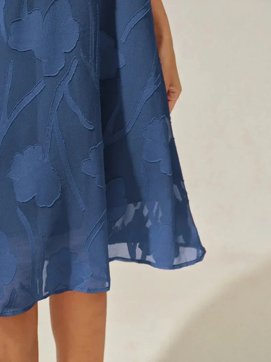 Floral Sheer Chiffon Dress
