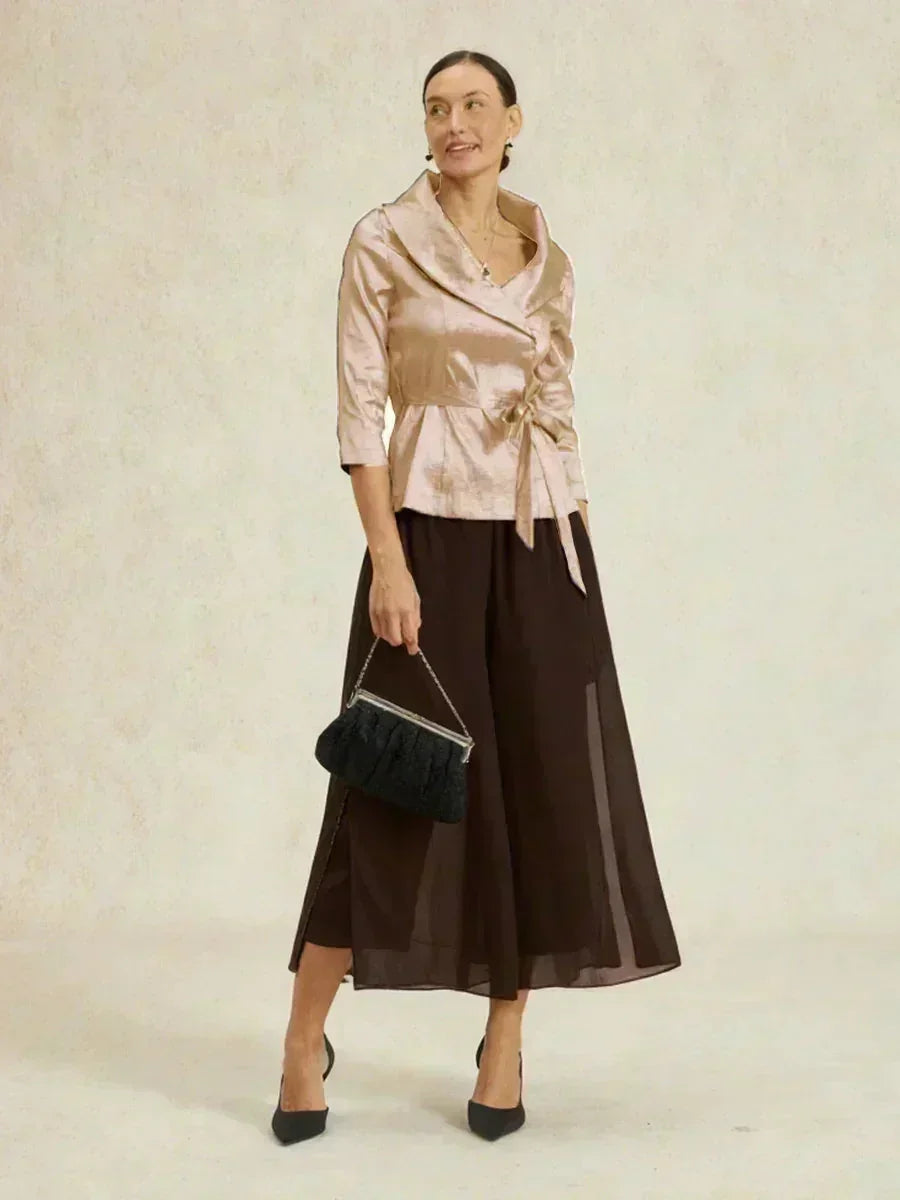 Cropped Wide Leg Pants