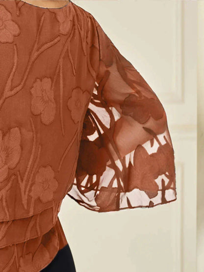 Chiffon Floral Layered Blouse