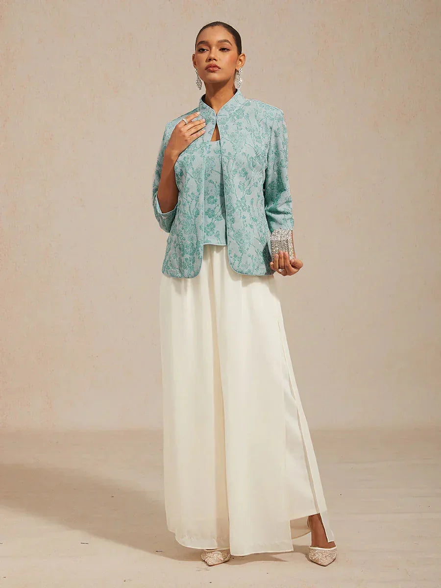Floral Jacquard Twinset