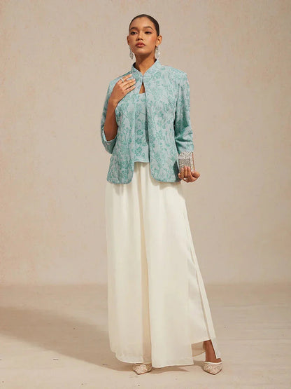 Floral Jacquard Twinset