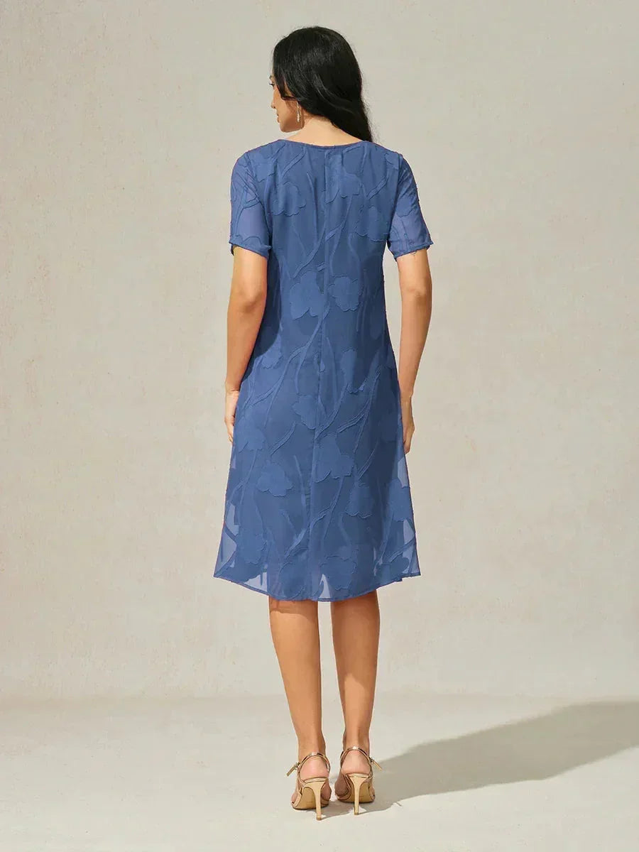 Floral Sheer Chiffon Dress