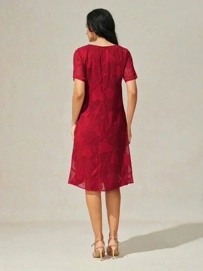 Floral Sheer Chiffon Dress