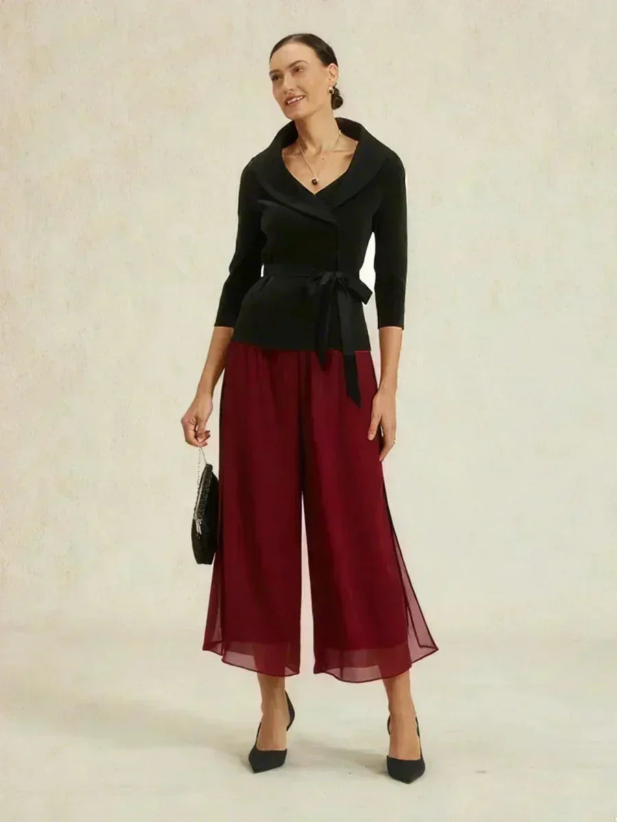 Cropped Wide Leg Pants