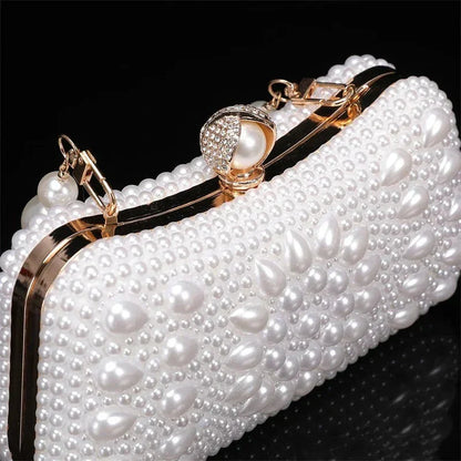 Pearl Clutch Bridal Wedding & Party Handbag