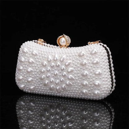 Pearl Clutch Bridal Wedding & Party Handbag