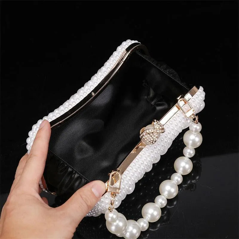 Pearl Clutch Bridal Wedding & Party Handbag