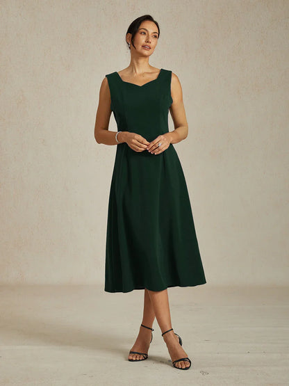 Sleeveless Sheath Midi Dress
