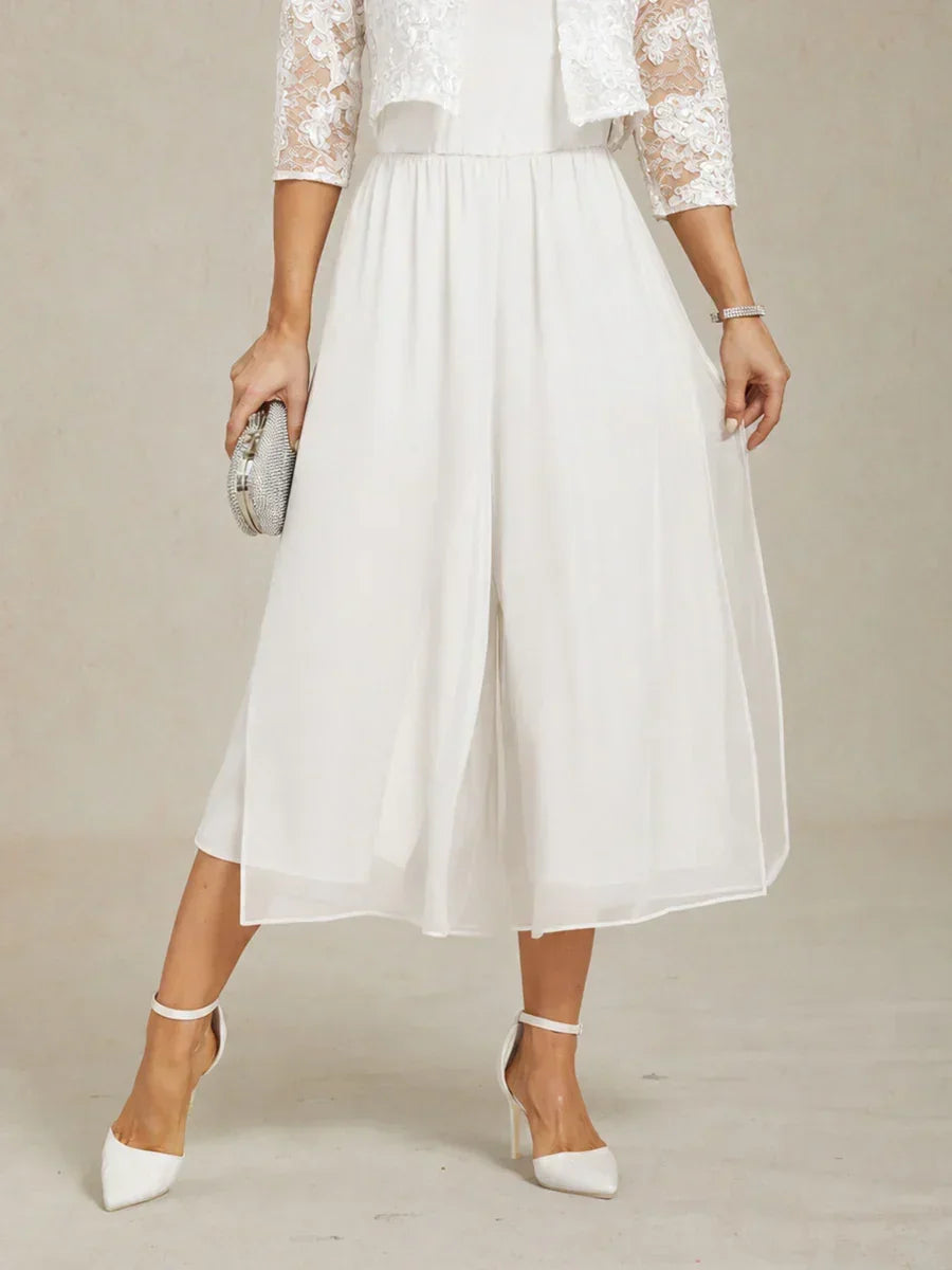 Cropped Wide Leg Pants
