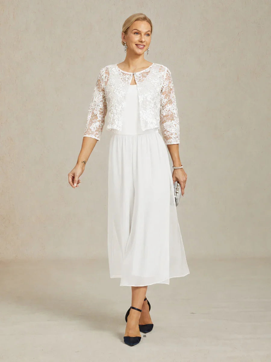 Rosette Lace Jacket with Sequin Embellishment