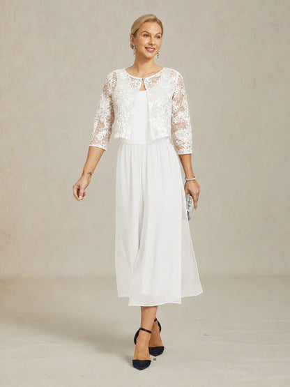 Rosette Lace Jacket with Sequin Embellishment