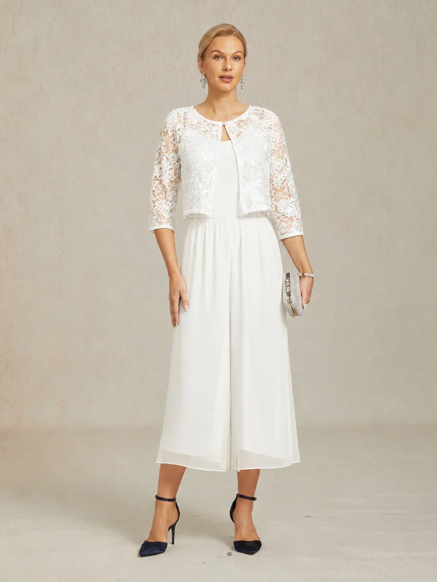 Rosette Lace Jacket with Sequin Embellishment