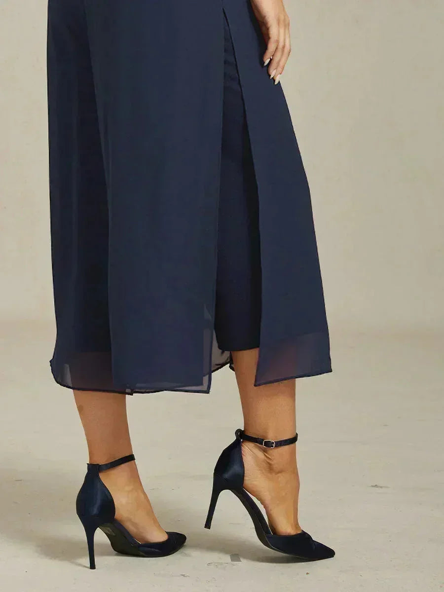Cropped Wide Leg Pants